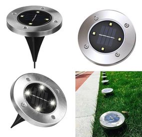 Вуличний світильник на сонячній батареї Solar Disk Lights 4 led-EL-1114