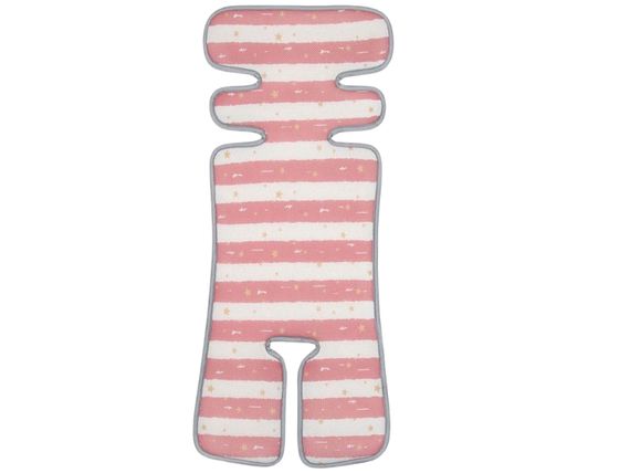 Підкладка для коляски та автокрісла FreeON, pink - white | Зображення 2