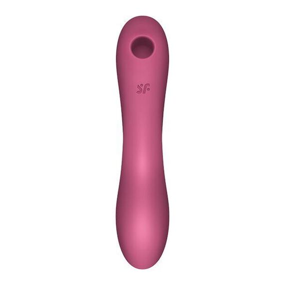 Вакуумний стимулятор з вібрацією Satisfyer Curvy Trinity 3, Червоний | Зображення 2