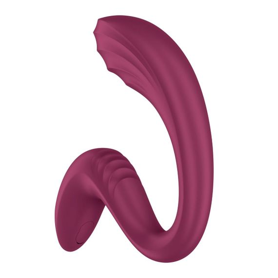Вагинально-клиторальный вибратор Satisfyer G for Goddess 3 Wine Red, 2 мотора Sex Aura | Зображення 1