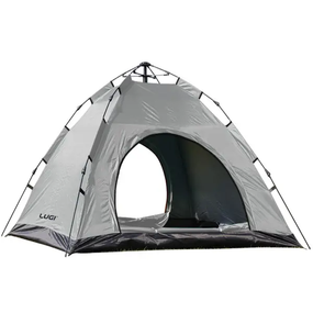 Палатка кемпинговая 2 на 2 метра автоматическая для рыбалки похода туристическая LU-019G Серый