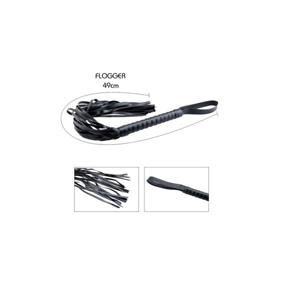 Набор БДСМ аксессуаров Alive Secret Desires Black BDSM Kit (8 pcs) | Зображення 4