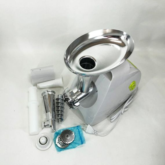 М'ясорубка Suntera SMG-5425W, м'ясорубка-соковитискач, електрична м'ясорубка з насадками для дому | Зображення 4