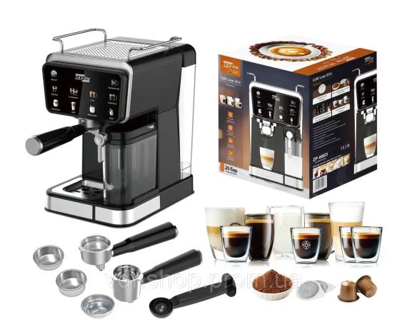 Кофемашина Zepline ZP-6803/3000 Вт, 20 Bar, 8 напитков, ESPRESSO COOL | Зображення 3