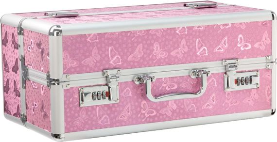 Великий кейс для зберігання секс-іграшок BMS Factory Large Lokable Vibrator Case Pink, кодовий замок sexstyle | Зображення 1