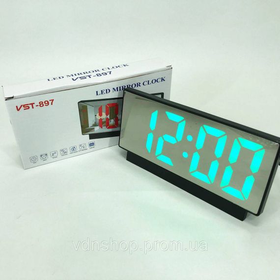 Светодиодное табло часы VST-897-4, Настольные часы со светодиодным дисплеем Настольные LED UE-84 | Зображення 1