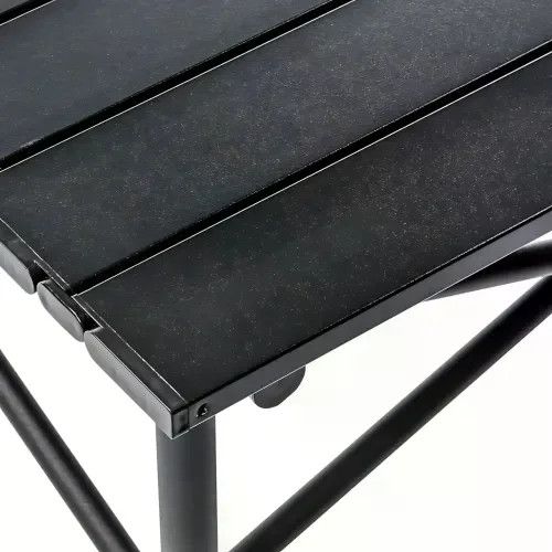 Складаний туристичний стіл 120×55×50 см чорний | Зображення 4