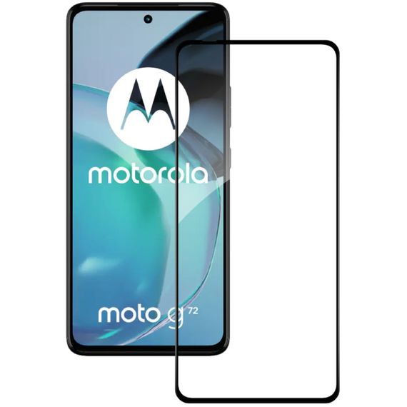 Скло захисне ACCLAB Full Glue Moto G72 Black (1283126583025) | Зображення 1