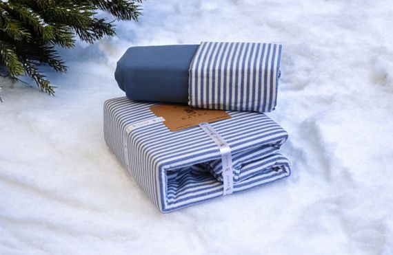 Комплект постільної білизни Kayra Flanel 200×220 см Serit Mavi | Зображення 2