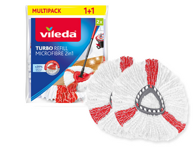 Змінні насадки для швабри Vileda Turbo 2в1 166142, мікрофібра, 2 шт