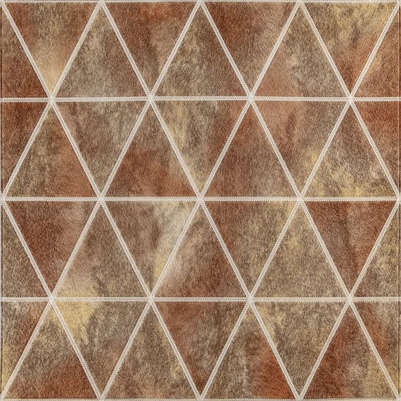 Панель стінова 3D 700х700х4мм Ромби коричневі вінтаж SW-00002007