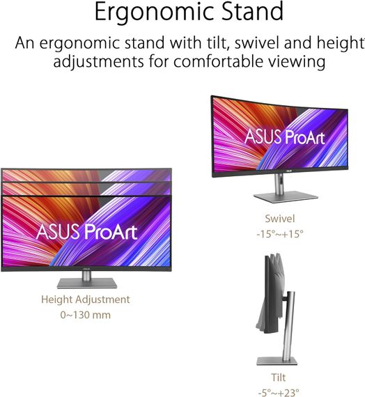 Монітор Asus 34.1&quot; ProArt PA34VCNV 2xHDMI 90LM04A0-B02370 | Зображення 2