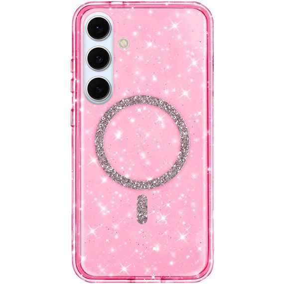 Чохол TPU Eclipse Sparkle (MagFit) для Samsung Galaxy S25+ / S24+ Pink
