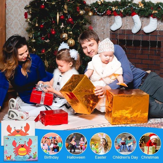 Подарочный набор для рукоделия 3D наклейки из пены EVA, игра-головоломка с рисунками + фломастеры, для детей | Зображення 8