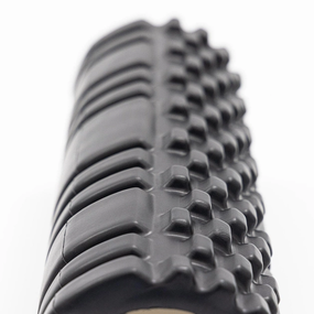 Ролик масажний для йоги, фітнесу (спини та ніг) OSPORT (30*9 см) Чорний