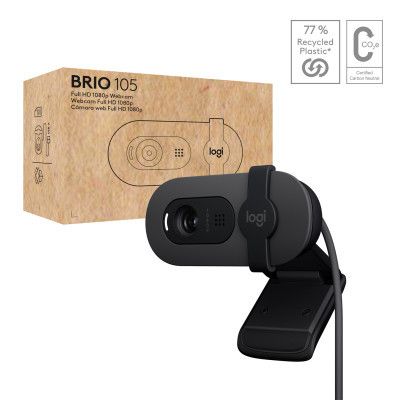 Веб-камера Logitech Brio 105 Full HD 1080p Graphite (960-001592) | Зображення 1