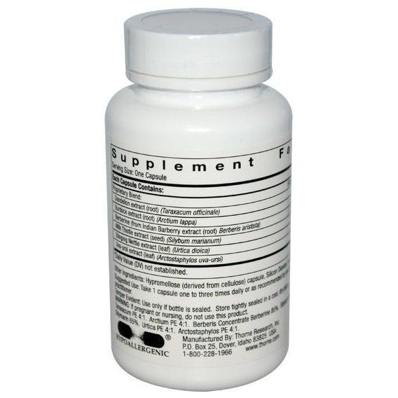 Комплекс для профилактики работы печени Thorne Research Liver Cleanse 60 Caps | Зображення 1