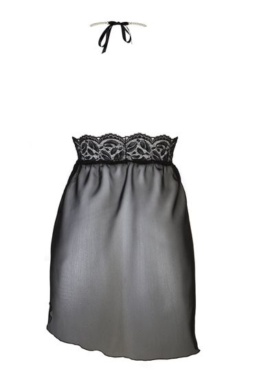 Сорочка Bracli Satin Pearl Baby Dol L Чорна | Зображення 6