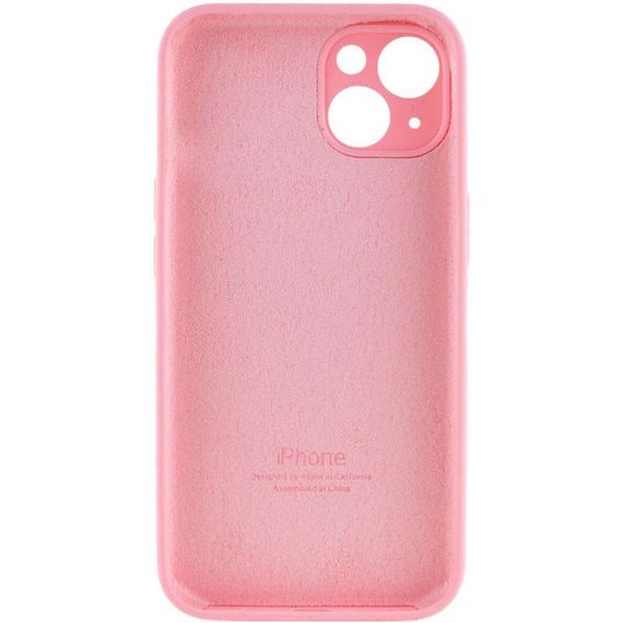Чохол Silicone Case Full Camera Protective (AA) для Apple iPhone 15 Plus (6.7") Рожевий / Light pink | Зображення 1