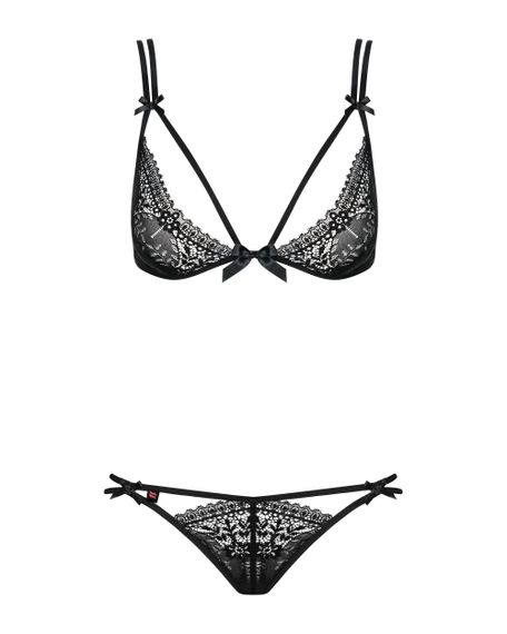 Комплект білизни - Obsessive Intensa Set Black S/M | Зображення 3