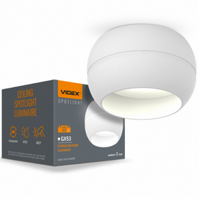LED Світильник під лампу GX53 універсальний білий VL-SPF16A-W Videx