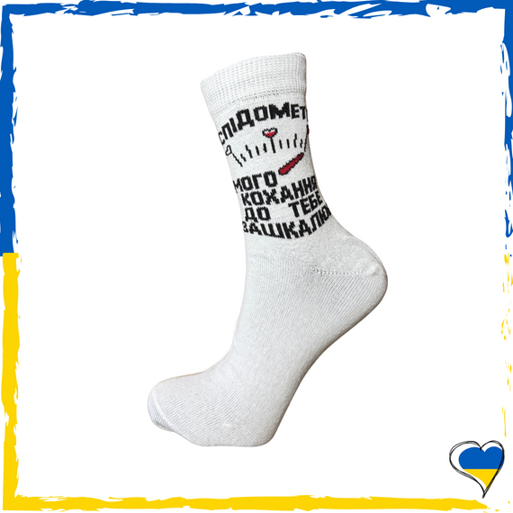 Носки мужские принт спідометр мого кохання до тебе зашкалює. Носки с приколами. Носки принт 36-40