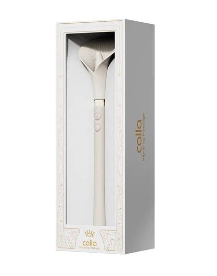 Розкішний вібромасажер Zalo – Calla Ivory White, двосторонній, 2 мотори Sex Aura | Зображення 8