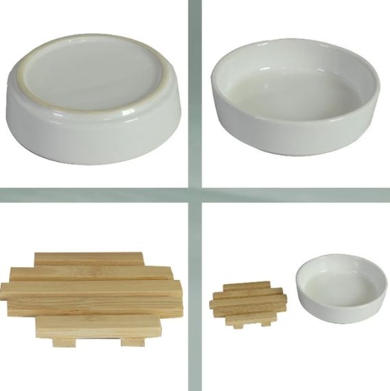 Мыльница Kela Natura 18585 11.5х3 см белая | Зображення 1