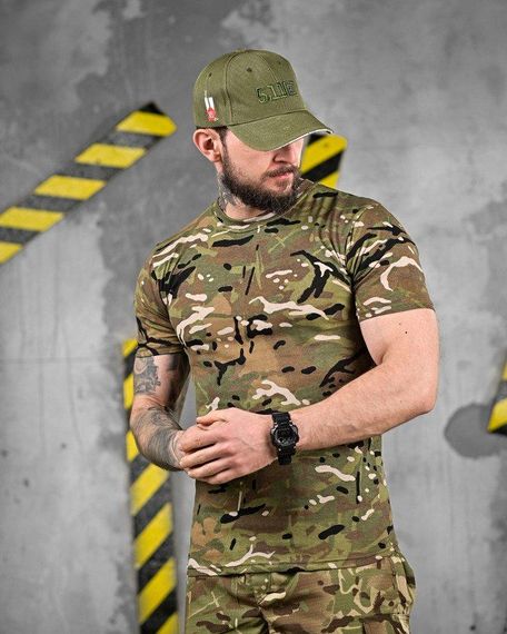 Тактична футболка мультикам flame | Зображення 1