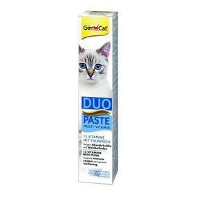 Паста для кішок GimCat DUO PASTE Multi-vitamin 12 vitamins з тунцем 12 вітамінів і тунець, 50 г