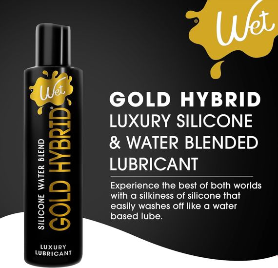 Лубрикант водно-силіконовий Wet Gold Hybrid, 89 мл | Зображення 1
