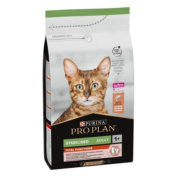 Purina Pro Plan Sterilised. З лососем. Для стерилізованих котів, 10 кг