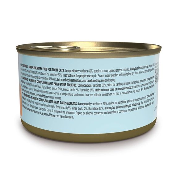 Влажный корм для котов с сардиной Schesir Grill Sardines, 70 гр | Зображення 1