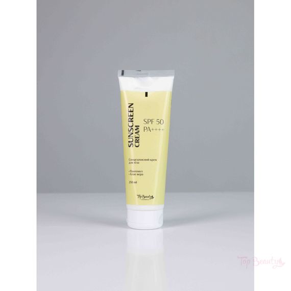 Крем для тіла сонцезахисний Top Beauty SPF 50 / PA++++ (250 мл) | Зображення 1