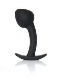 Анальна пробка - Silicone Black Curved Plug L sexstyle