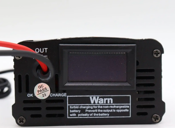 Автоматическое импульсное зарядное устройство 12V MA-1210A с защитой и амперметром | Зображення 4