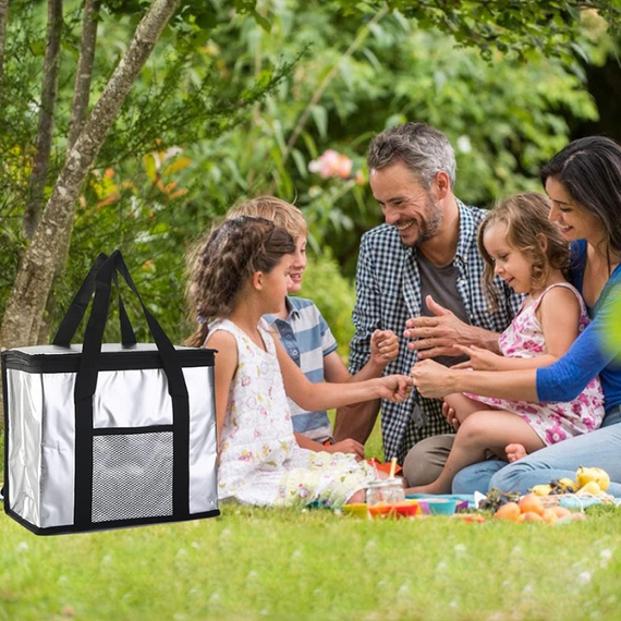 Термосумка для транспортування продуктів 25 л, сумка холодильник для зберігання холодних і гарячих продуктів і напоїв | Зображення 8