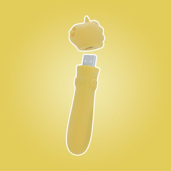 Вібратор-єдиноріжка Unihorn USB Bullet – Bean Blossom, віброкуля, USB-зарядка, 10 режимів | Зображення 7