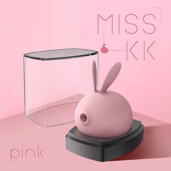Вакуумний стимулятор з вібрацією KissToy Miss KK, Рожевий | Зображення 9