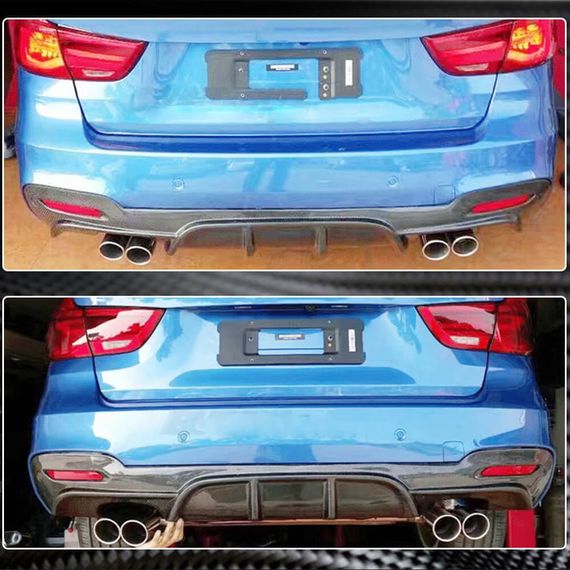 Дифузор заднього бампера V4 (для F34 M-Sport, Карбон) для BMW 3 серія F-30/31/34 2012-2019 рр | Зображення 3