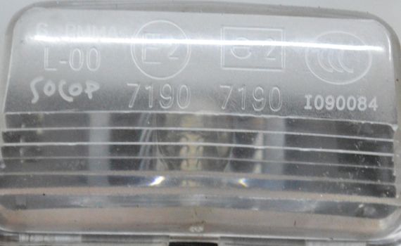 Ліхтар підсвітки номерного знака Peugeot 406 1999-2004 фара освітлення номера Пежо Socop 7190 | Зображення 2