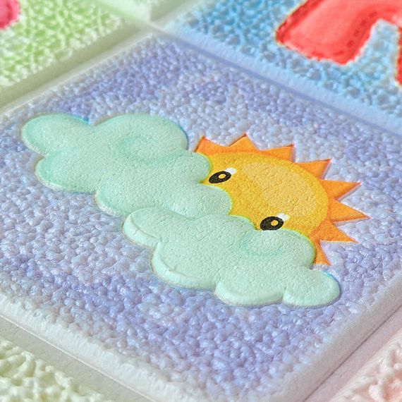 Набір панелей стінових 3D 700х1400х4мм Абетка (2шт) SW-00002352 | Зображення 7