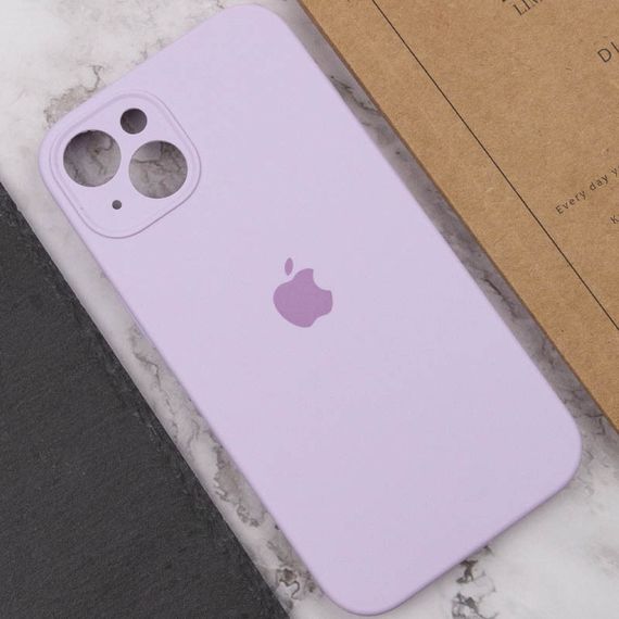 Чехол Silicone Case Full Camera Protective (AA) для Apple iPhone 15 Plus (6.7") Сиреневый / Lilac | Зображення 4