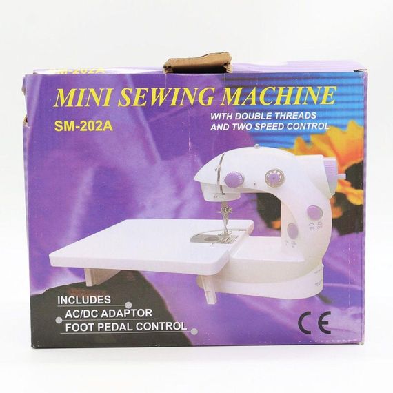Швейная машинка со столом 250 Вт, Mini Sewing SM202A / Домашняя мини машинка для шитья с педалью | Зображення 9