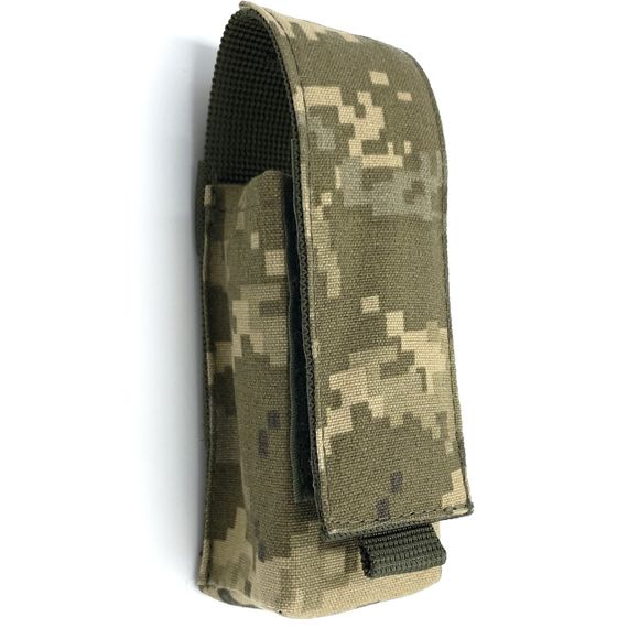 Подсумок под турникет закрытый IRR Cordura 500 D Пиксель MM-14 (olive) Molle | Зображення 5