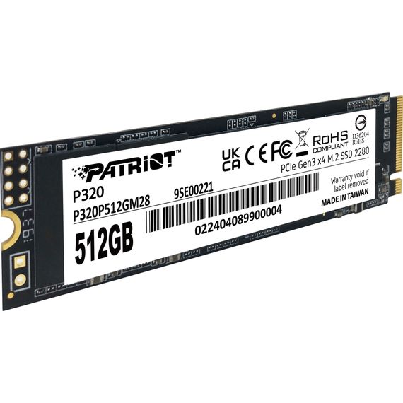 Накопичувач SSD M.2 2280 512GB Patriot (P320P512GM28) | Зображення 1