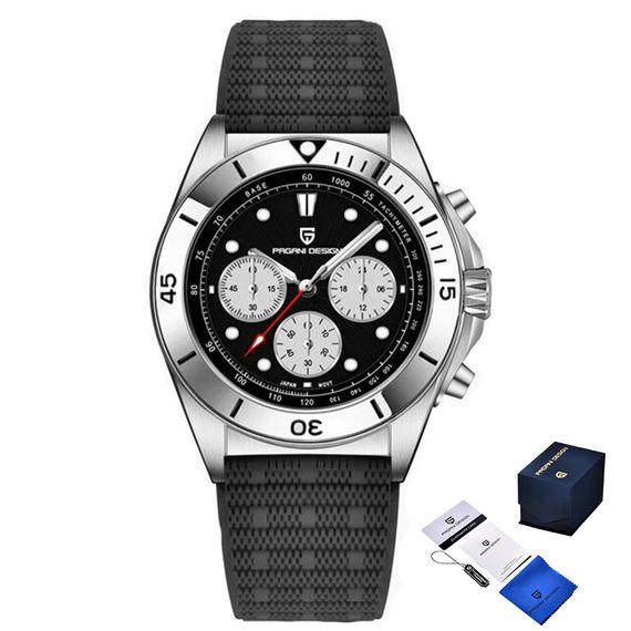 Годинник P2agani Design PD-1705-1 Silver-Black