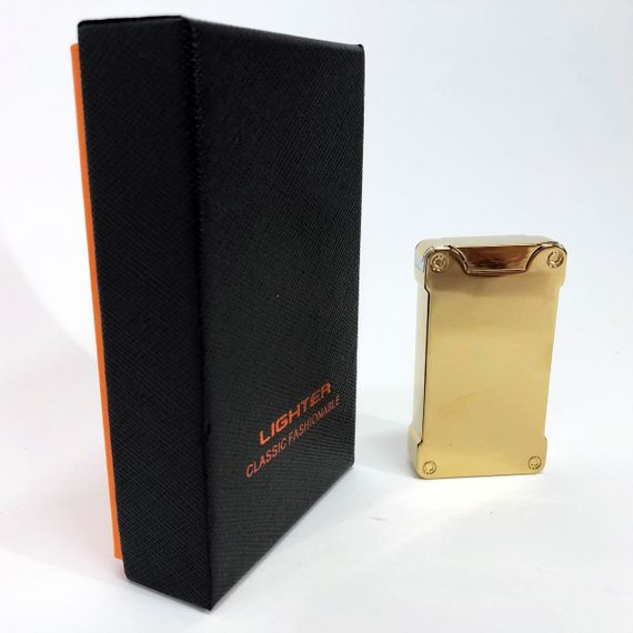 Дуговая электроимпульсная зажигалка с USB-зарядкой фонариком LIGHTER HL-437, Юсб зажигалка. Цвет: золотой | Зображення 4