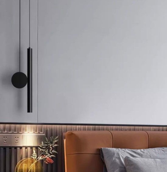 Люстра світлодіодна підвісна LED світильник для квартири на стелю лед 26579 Чорний 33-188х12х30 см.