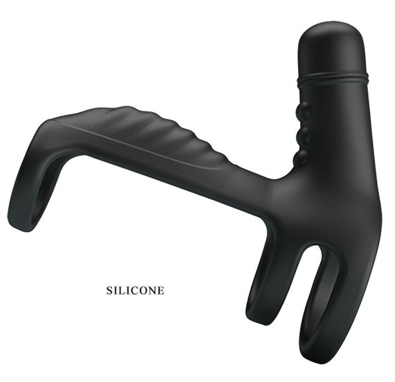 Насадка з вібрацією Pretty Love - VIBRATING PENIS SLING, 10 vibration functions, BI-210276 Sex Aura | Зображення 2